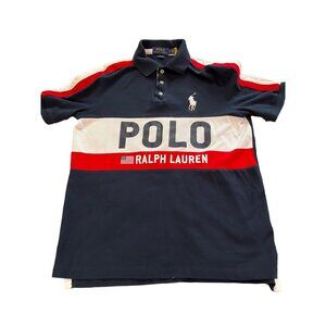 Polo Ralph Lauren navy Polo‎ American Flag Classic Fit USA